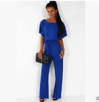 Briana™ Summer Button-Lace Short-Sleeve Jumpsuit