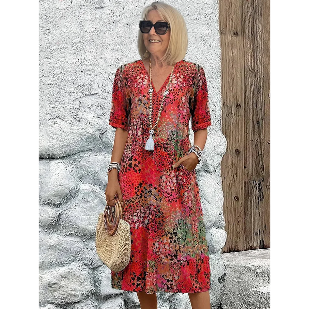 VIVIENNE – Floral Radiance Dress