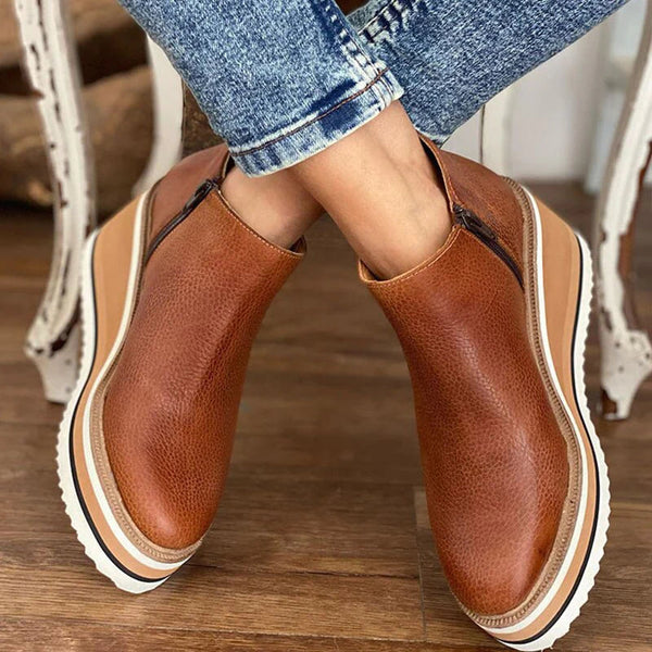 Kamala Casual Wedge Ankle Boots