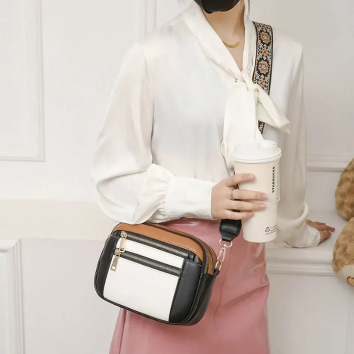 Violet | Refined Leather Shoulder Bag