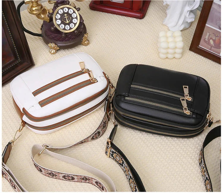 Violet | Refined Leather Shoulder Bag