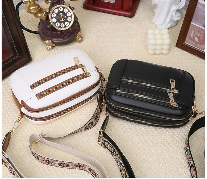 Violet | Refined Leather Shoulder Bag