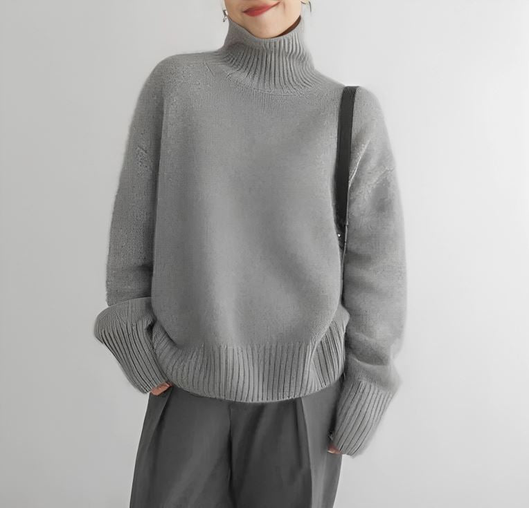 Yeke™ - Snug Turtleneck Knit Sweater