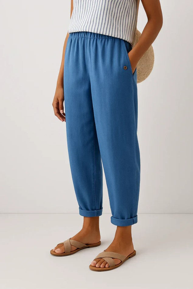 Sharona - Timeless Linen-Cotton Trousers