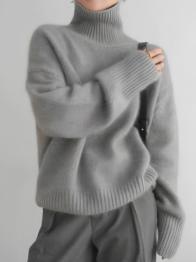 Yeke™ - Snug Turtleneck Knit Sweater