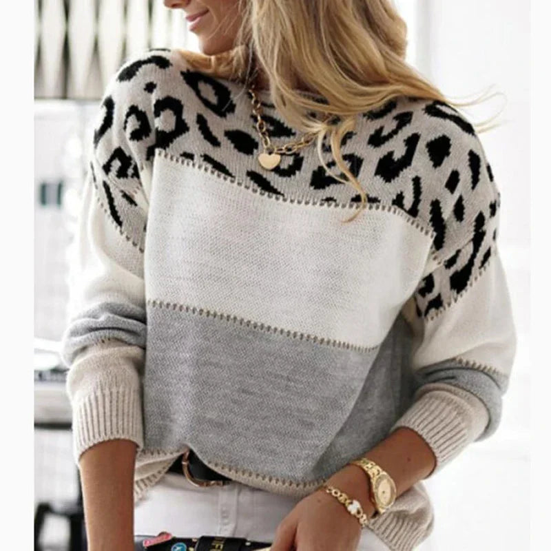 Jasmin™ - Cozy Long Sleeve Knit Sweater
