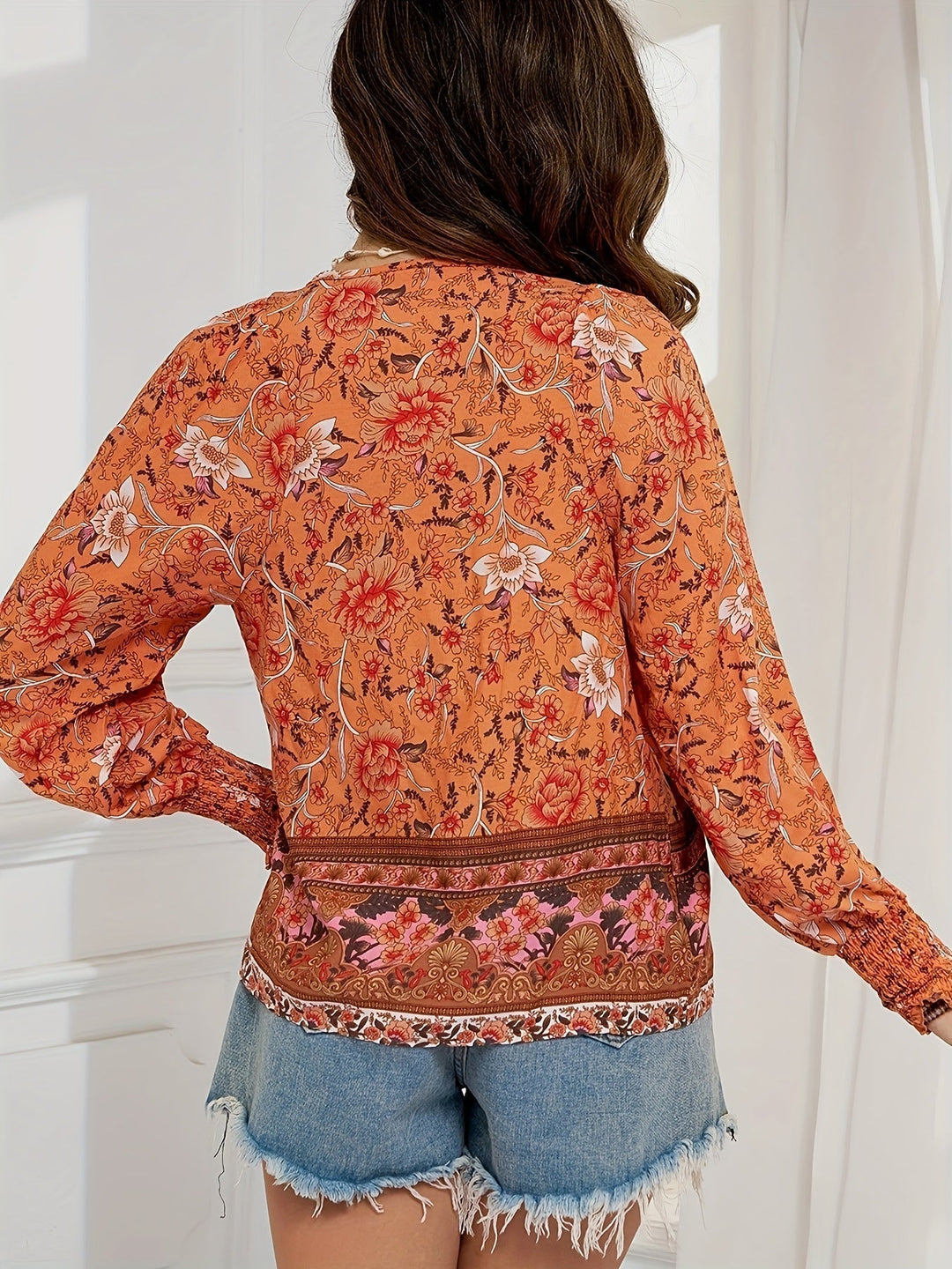 Jovie™ Vintage Floral Peasant Top