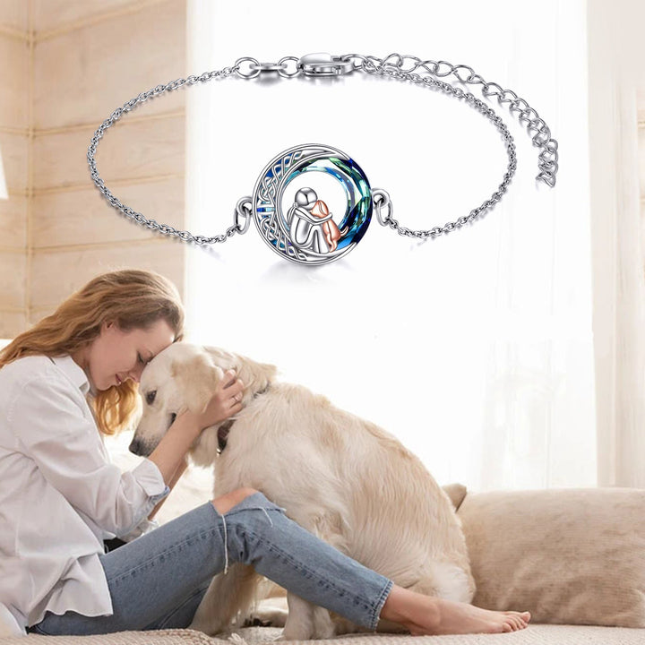 Adjustable Silver Charm Bracelet for Dogs
