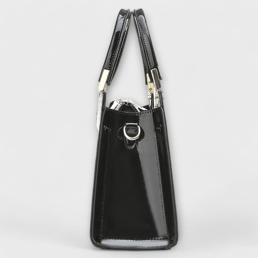 Brielle™ Shiny Crocodile-Embossed Handbag