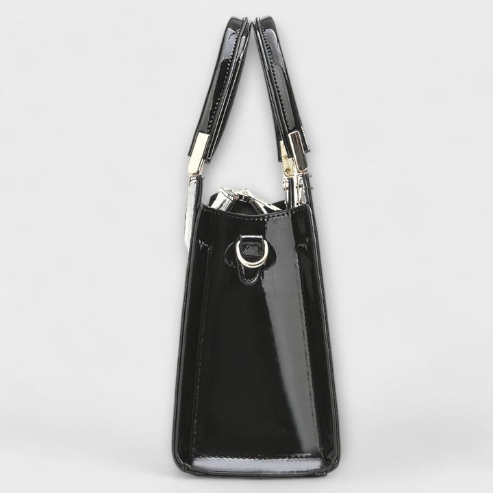 Brielle™ Shiny Crocodile-Embossed Handbag