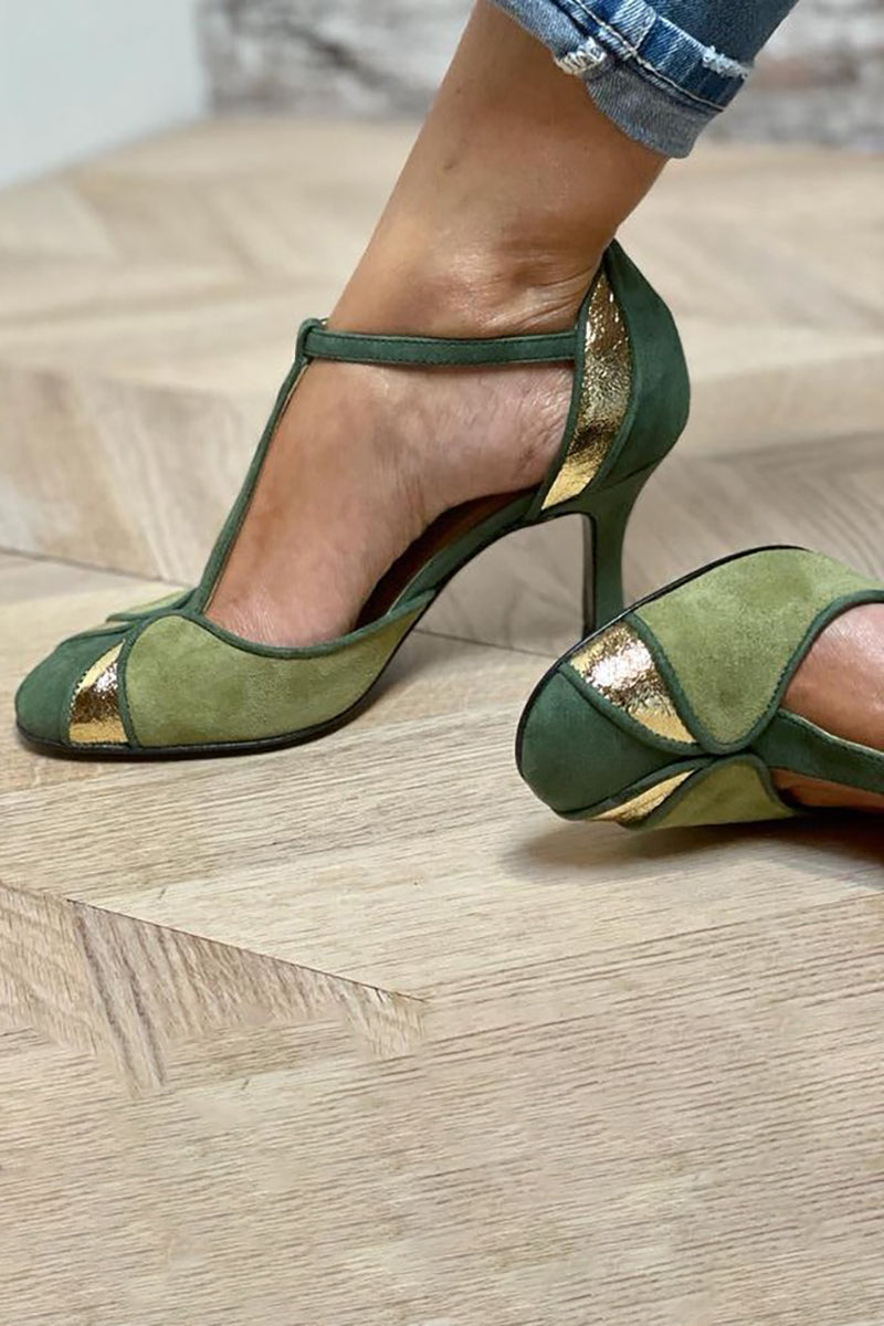 Elvira™ Chic T-Strap Elegant Heels