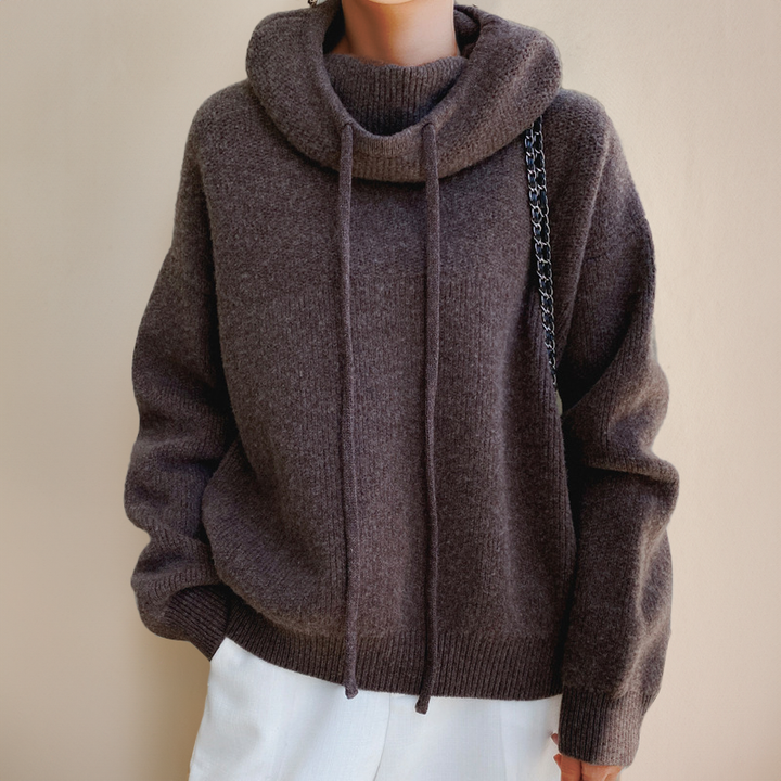 Lotte™ - Cozy Cowl Neck Sweatshirt