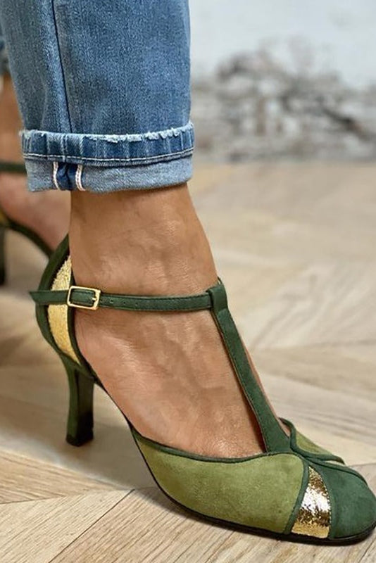 Elvira™ Chic T-Strap Elegant Heels