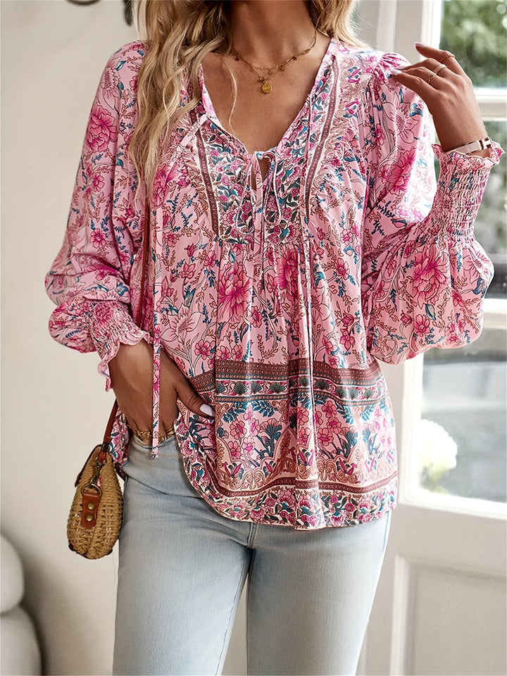 Jovie™ Vintage Floral Peasant Top